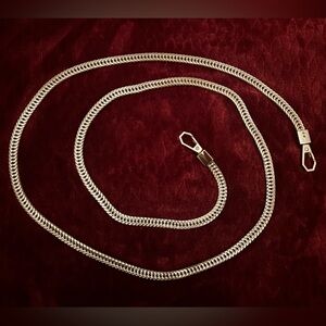 Gold Detachable 46” Replacement Chain For Handbag Crossbody Or Shoulder